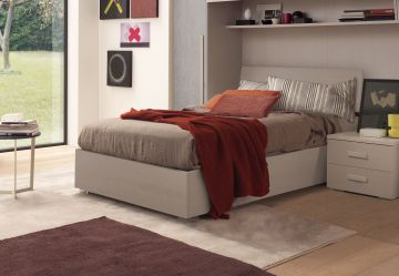 LETTO 1 PIAZZA E MEZZA CONTENITORE OLMO