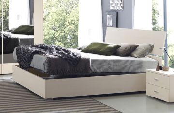 LETTO MATRIMONIALE CON CONTENITORE SPATOLATO