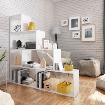 LIBRERIA MOD. AURA CM 145X29 H. 145 BIANCO