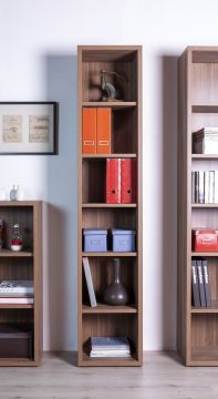 LIBRERIA MOD. DA VINCI CM 44X35.7 H. 217.2 NOCE BRERA 