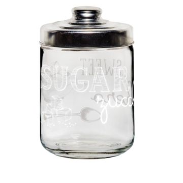 BARATTOLO IN VETRO DEC. EASY WHITE SUGAR CA 800CC 