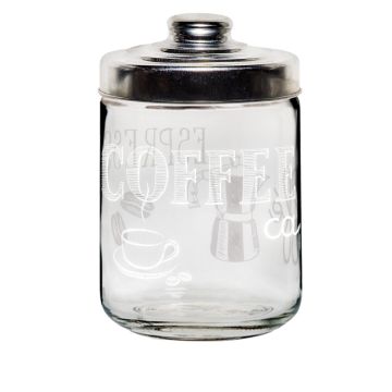 BARATTOLO IN VETRO DEC. EASY WHITE COFFE CA 800CC