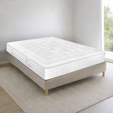 MATERASSO MOD.DUAL MATRIMONIALE CON TOPPER 160X190 H.31 A MOLLE INDIPENDENTI E MEMORY FOAM
