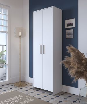 ARMADIETTO MOD. ANJA CM 65X35 H. 197 BIANCO OPACO