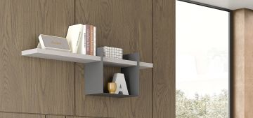 MENSOLA MOD. GALLERY CM 123 CANAPA E GRIGIO