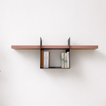 MENSOLA MOD. GALLERY CM 123 ROSA E GRIGIO