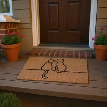 ZERBINO GATTI IN PVC E FIBRA DI COCCO 45X75CM