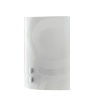 APPLIQUE MIRO' BIANCO GRANIGLIATO 23X23CM - 1XE27 MAX 60W