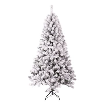 ALBERO DI NATALE FLOCCATO NEWFLOCK H. 150CM
