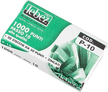 LEBEZ - CONFEZIONE 1000 PUNTI ZINCANTI PASSO 10 