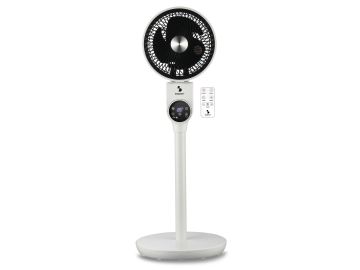 VENTILATORE A PIANTANA MULTIDIREZIONALE BIANCO E NERO 