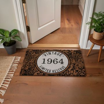 ZERBINO VINTAGE 1964 IN PVC E FIBRA DI COCCO 45X75CM