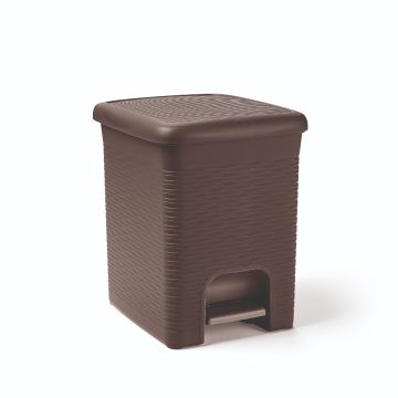 PATTUMIERA LOOP MARRONE 21X21X28.5CM 6LT 