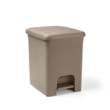 PATTUMIERA LOOP TORTORA 21X21X28.5CM 6LT 