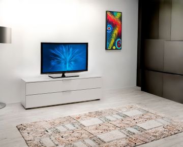 PORTA TV MOD. MACCHIATO CM 160X35 H. 49.7 CACHEMIRE LUCIDO