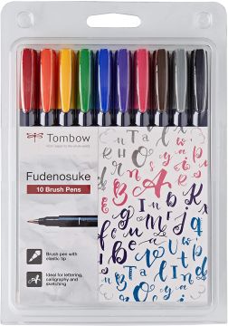 TOMBOW - ASTUCCIO 10 PENNARELLI FUDENOSUKE HARD ASSORTITI