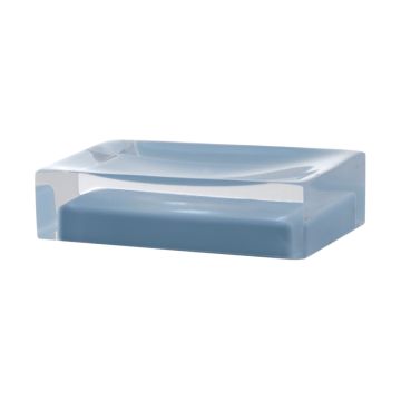 LINEA RAINBOW - PORTA SAPONE IN RESINA CELESTE