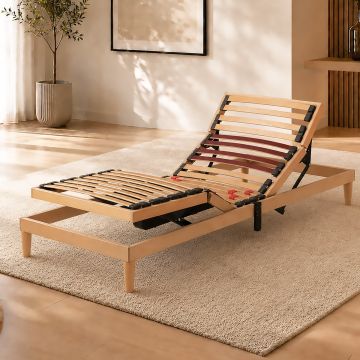 RETE SINGOLA 80X190 IN LEGNO MOTORIZZATA