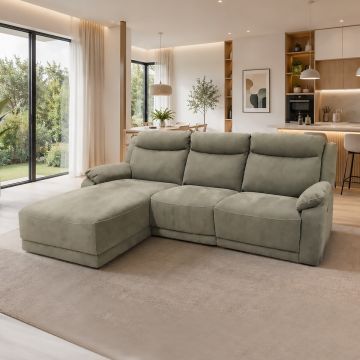 SALOTTO ISCHIA CHAISE LONGUE SX TESSUTO NABUCCO COL. 12