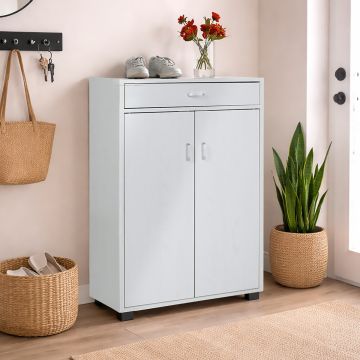 SCARPIERA CM 63X33 H. 95 ROVERE SBIANCATO
