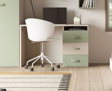 SCRIVANIA CM 123X57 H. 78.5 OLMO E AGAVE