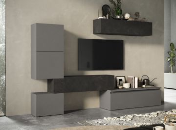 SOGGIORNO MODELLO INFINITY 2.0 PIOMBO/ARDESIA