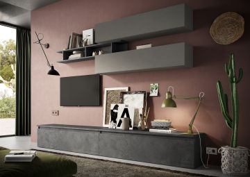 SOGGIORNO MOD INFINITY 2.0 ARDESIA E PIOMBO 