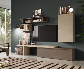 SOGGIORNO MOD. INFINITY 2.0 ARGILLA, BRONZO E CADIZ 