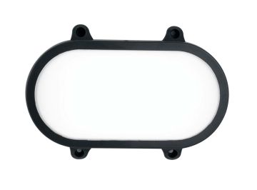 PLAFONIERA A LED SHELLY NERO 27.1X8 H. 17.6CM - 20W 3000/4000K 2500lm