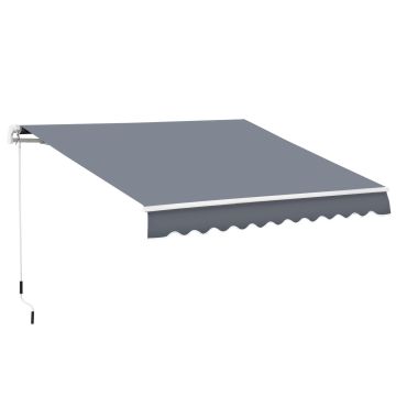 TENDA DA SOLE ESTENSIBILE 3X2MT IN POLIESTERE ANTRACITE