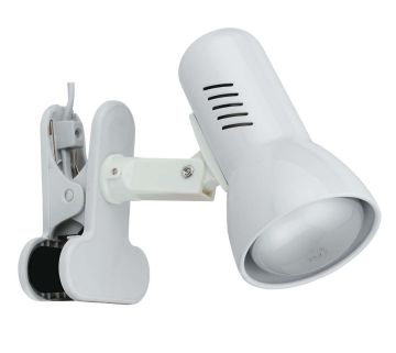 SPOT CON CLIP CARRERA BIANCO 21.33X14.53CM - 1XE27 MAX 40W