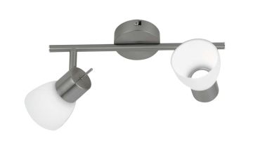SPOT A LED CENTURY NIKEL/BIANCO - 2X5W 