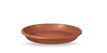 SOTTOVASO CILINDRO DIAM. 19 IN PLASTICA COLOR TERRACOTTA