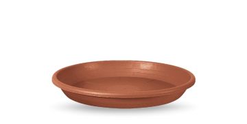 SOTTOVASO CILINDRO DIAM. 32 IN PLASTICA COLOR TERRACOTTA 