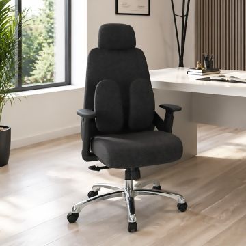 SEDIA UFFICIO IN TESSUTO GRIGIO