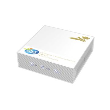 TOVAGLIOLI 2V 33X33 50PZ SOFT FLOWER BIANCO