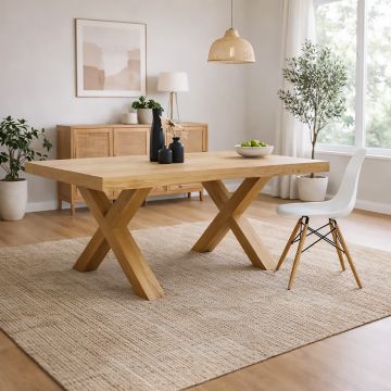 TAVOLO ALLUNGABILE CM 180X100 ROVERE CONSUMATO