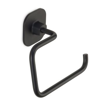 LINEA TEIDE - PORTA ROTOLO IN ACCIAIO INOX E CROMALL NERO MATT