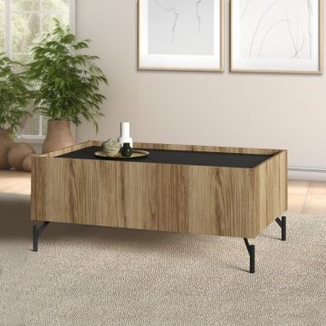 TAVOLINO MOD. BERGEN CM 100X60 H. 43.1 CATANIA ELCHE E NERO