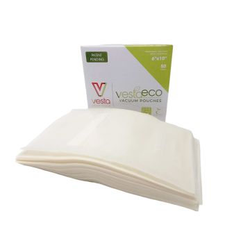 VESTA - 50 SACCHETTI BIODEGRADABILI PER SOTTOVUOTO 15X25 TRASPARENTI