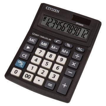 CITIZEN - CALCOLATRICE SEMI DESKTOP 12 CIFRE NERA