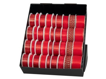 NASTRO ROSSO 3/10/15/25/40MM X 3/3.5/3.5/3/2MT ASSORTITO