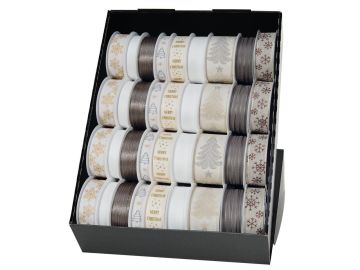 NASTRO XMAS 2/3/3.5/4MT BEIGE/BIANCO/ORO/NERO ASSORTITO