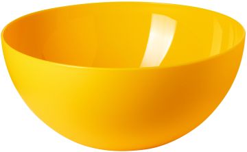 INSALATIERA IN PLASTICA GIALLA 23X10CM