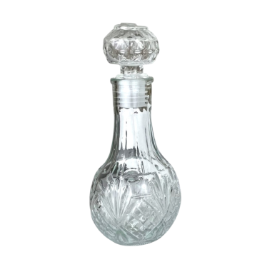BOTTIGLIETTA CON TAPPO IN VETRO 100ML IN VETRO TRASPARENTE