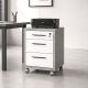 CASSETTIERA MOD. DISEGNO CM 49X45 H. 63 CEMENTO E BIANCO LUCIDO