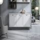 CREDENZA MOD. FOSTER CM 189X45 H. 79 BIANCO FRASSINATO 