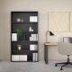 LIBRERIA MOD. SIGN CM 79.6X34.3 H. 207.7 GRIGIO OPACO