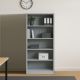 LIBRERIA MOD. W-F6 CM 90X45 H.180 IN METALLO GRIGIO OPACO