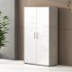 LIBRERIA MOD. OMEGA II CM 78.5X33.6 H. 188 CEMENTO E BIANCO FRASSINATO 